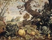 Abraham Bloemaert Landscape with fruit and vegetables in the foreground Germany oil painting artist